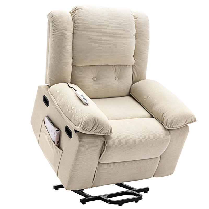 Fauteuil de massage chauffant, Lin beige