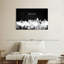 Impression sur toile Dallas Skyline BW-1054033242