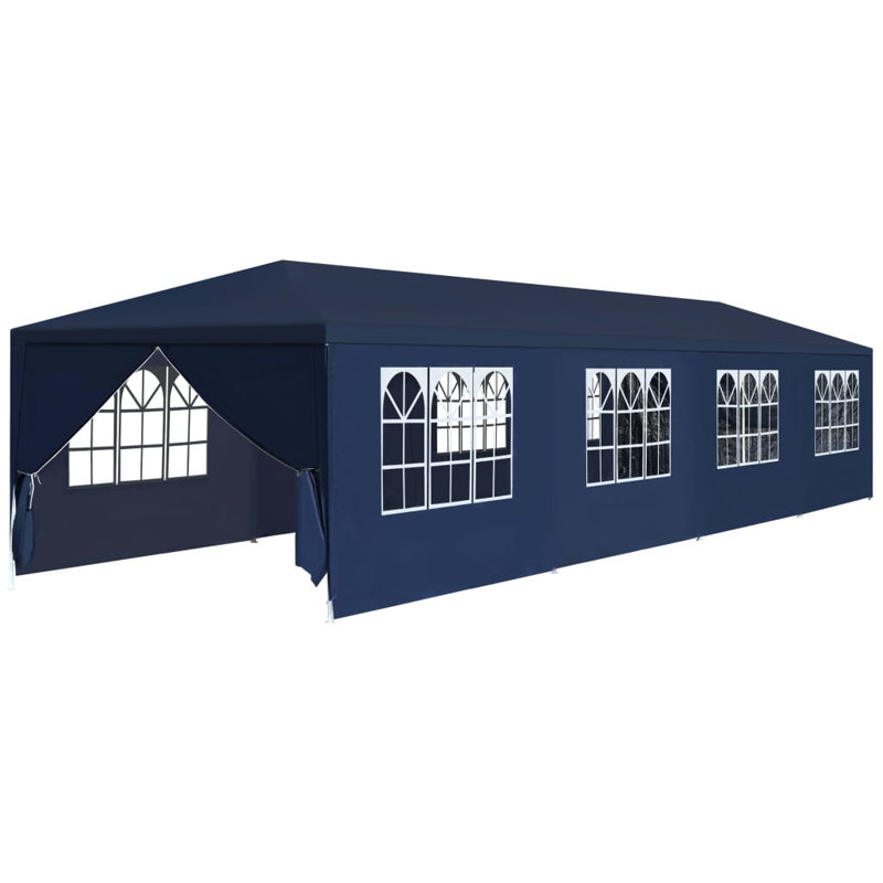 12m x 3m Steel Party Tent, Blue