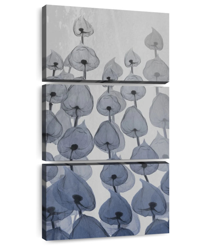 Sapphire Blooms I, 32" H x 15" W