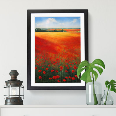 Watercolour Poppy Field Vol.3 - Picture Frame Print