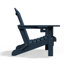 Chaise Adirondack pliante en polyéthylène haute densité Wolak avec porte-gobelet double-1361014134
