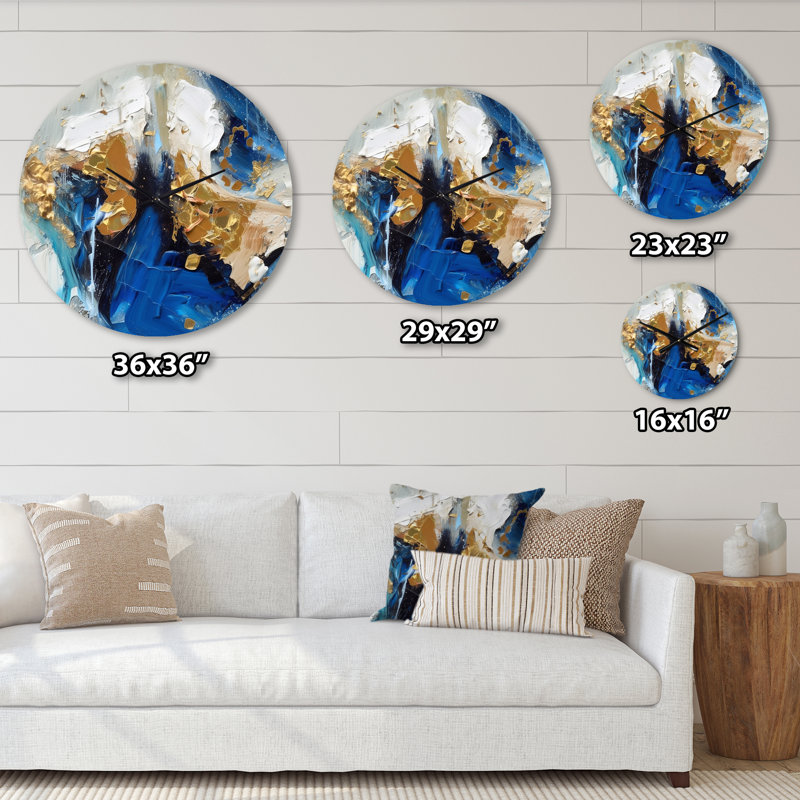 Horloge murale Indigo Awakening, Grand