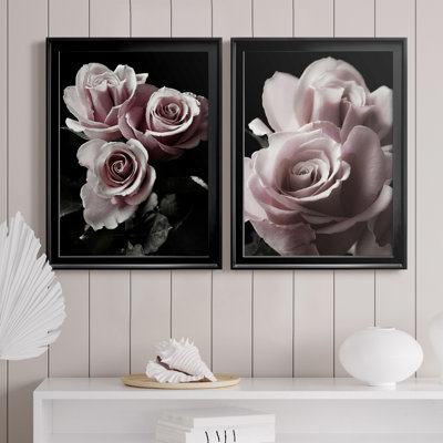" Rose Noir I " 2 - Pieces