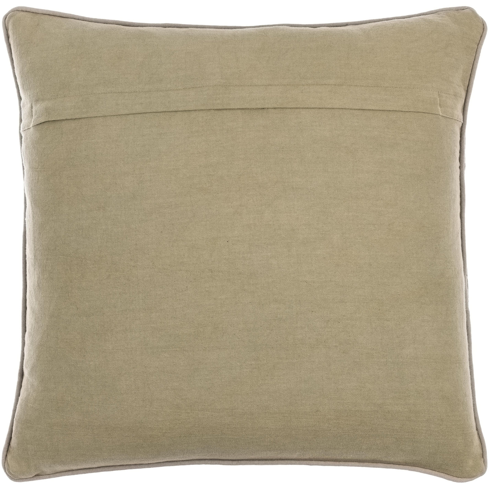 Veola Cotton Pillow Cover, Medium Brown, Pillow Cover Only - No Insert, Square 18"