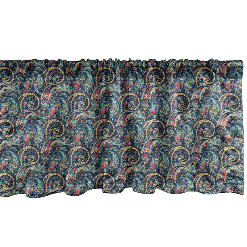 Ensemble de 2 cantonnières Ambesonne Paisley, L 54 po x L 12 po