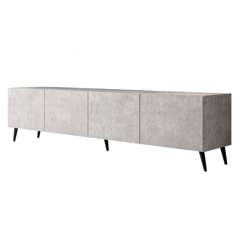Colgante TV Stand Concrete Tone 200cm with Legs
