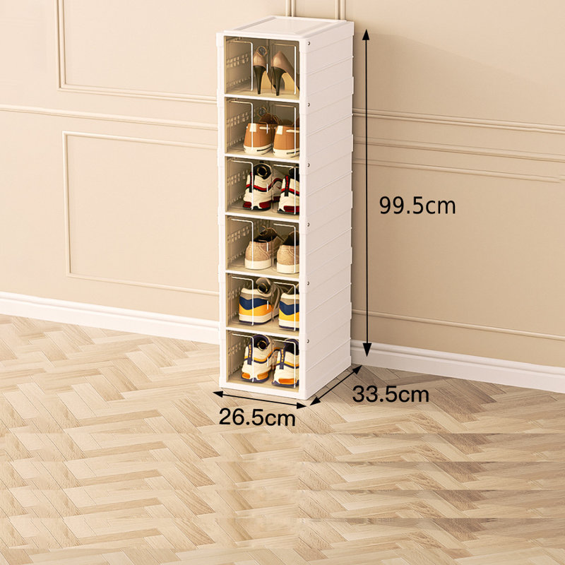 6 Pair Stackable Shoe Storage Box