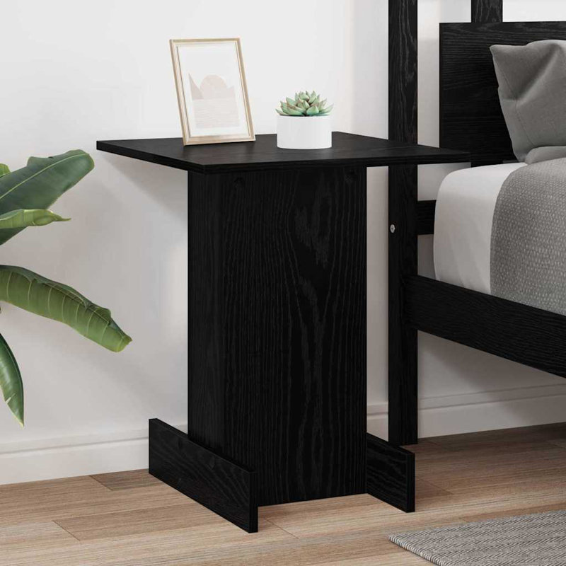 End Table, Black Oak
