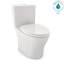 TOTO Aquia IV 1G WASHLET + deux pièces de toilette allongée à double chasse 1,0 et 0,8 GPF avec CEFIONTECT, blanc colonial-29095685