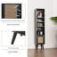137cm H x 29cm W Bamboo / Rattan Book Cabinet Bookcase