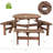 Kate Round 6 - Person 35'' Long Picnic Table