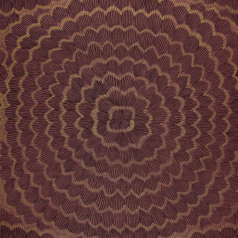 Papier peint Schumacher x Celerie Kemble, Prune dorée