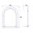 Garbani Arch Wall Mirror with Shelves