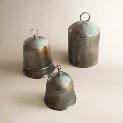 Montrose 3-Piece Antique Brass Bell Set