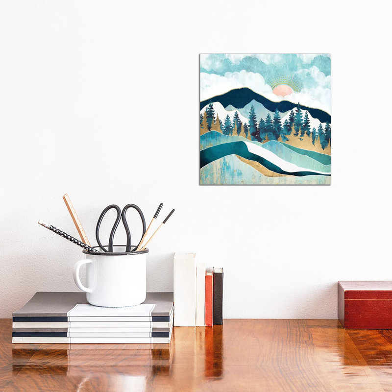 «Summer Forest», reproduction d'impression, Aucun mat, Toile tendue, H 12 po x l 12 po x P 0,75 po