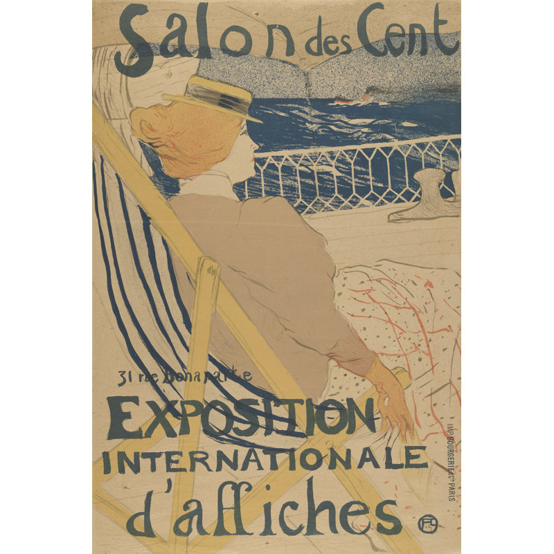 Salon des Cent-Exposition Internationale D'affiches by Henri de Toulouse-Lautrec -  Painting, 46 cm H x 30 cm W