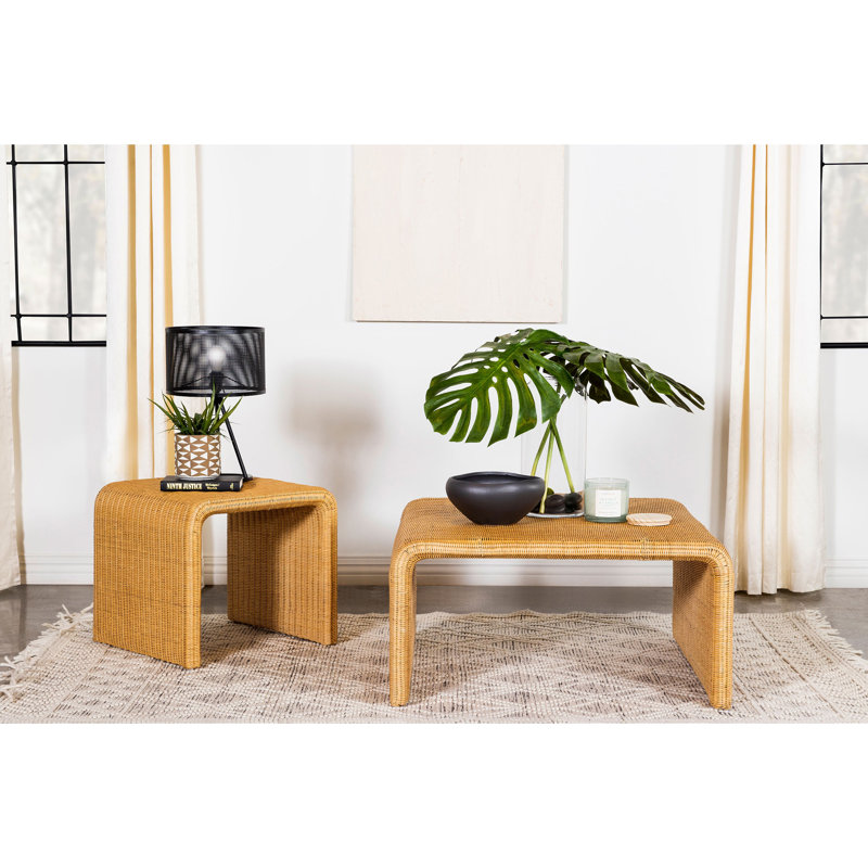 Gage Natural Square End Table, Natural