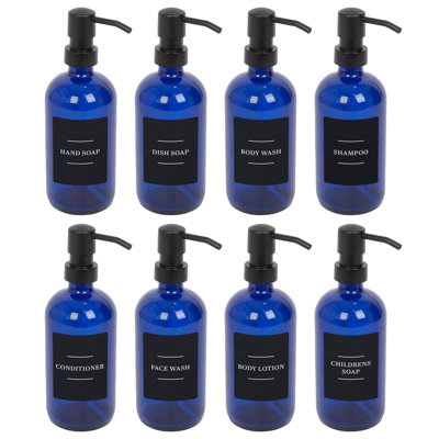 Glass Soap Dispensers with Labels - 500ml
