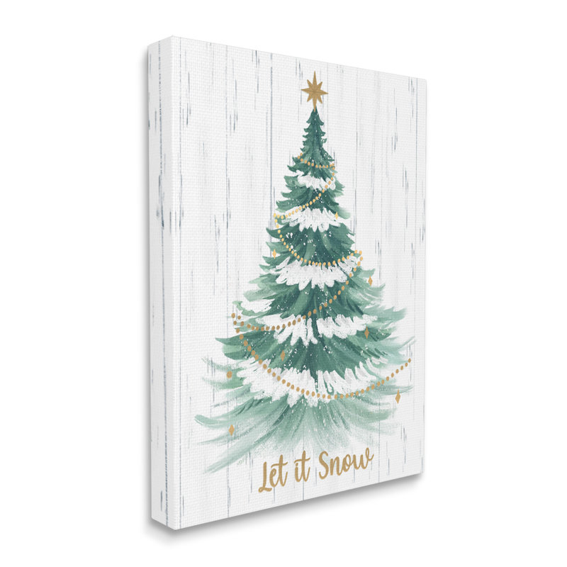 «Let It Snow», impression sur toile par Sharon Lee, H 40 po x l 30 po x P 1,5 po
