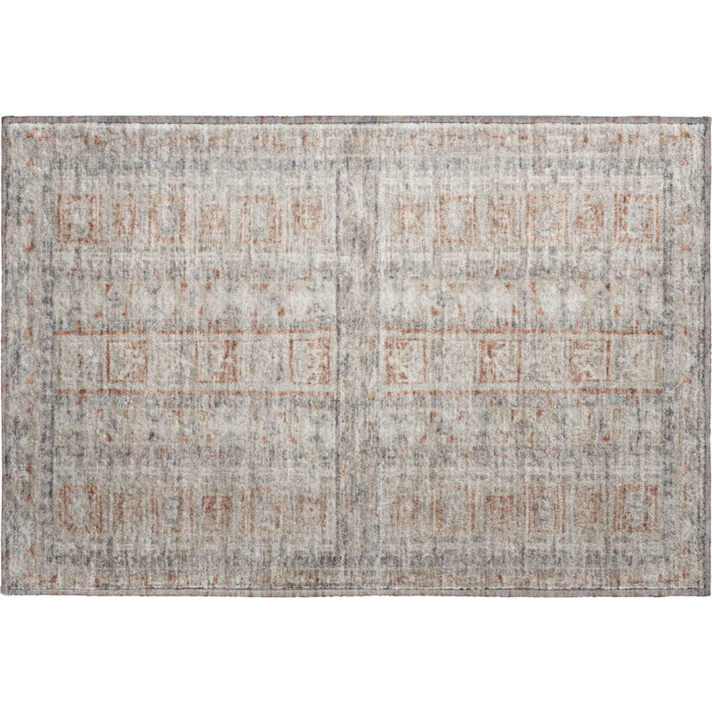 Premium Machine Washable Mayfield Striped Rug, 1'8" x 2'6", Beige