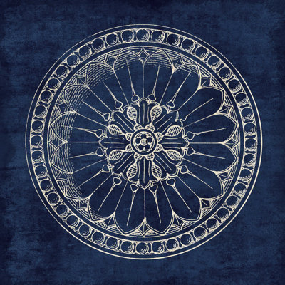 Rosette I indigo