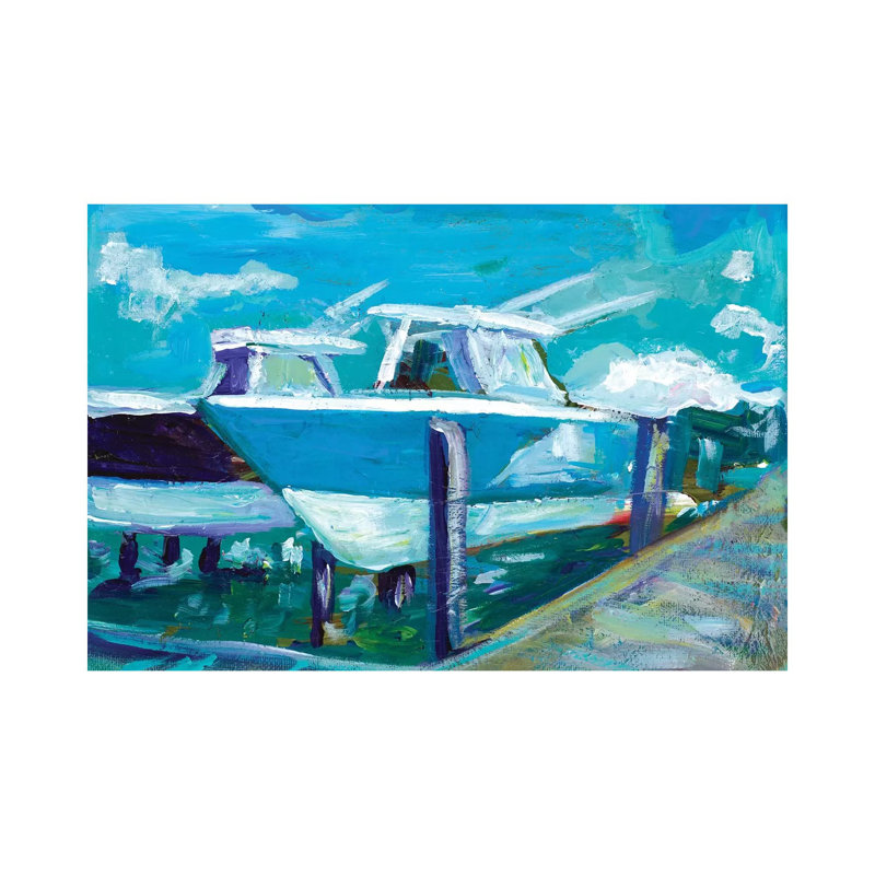 Docked Boats 1 Piece Wrapped Canvas Painting, 152.5 cm H x 101.5 cm W