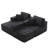 Compression 109" Modular Corduroy Sectional Sofa with Chaise, Reconfigurable Design for Flexible Layouts, No Assembly-277012241