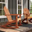 Chaise berçante d'extérieur en bois Amish Adirondack-1294021372