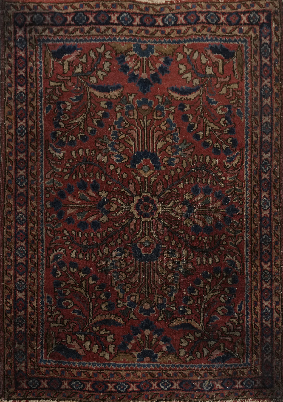 Bungalow Rose Antique Wool Square Traditional Rug 2x2 | Wayfair