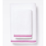 Wind + Wave Pure Cotton Bath Towel with Ocean Embroidery