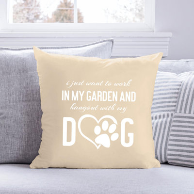 Citation amusante «Garden Lover» 831 - Coussin décoratif inclus