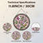 Panneau de vitrail floral-490648986