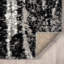 Tapis abstrait à poils longs noir / gris-1922476750