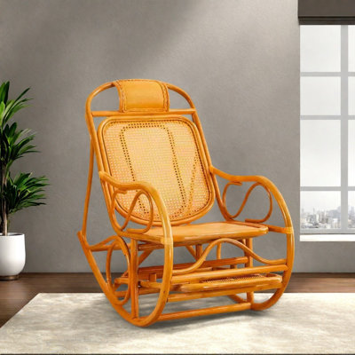 Exquisite handmade rattan rocking chair