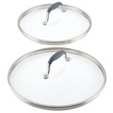 Anolon Advanced Home Glass Lid Set, 10 Inch And 12 Inch, 2-Piece