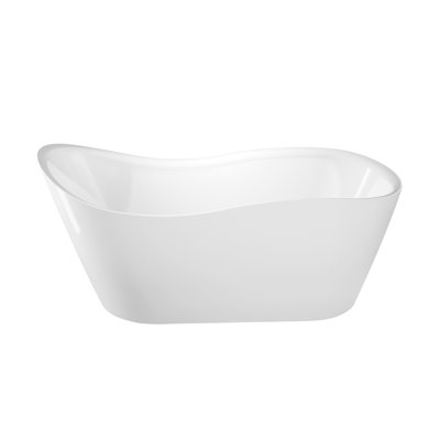 65'' x 29'' Freestanding Soaking Acrylic Bathtub