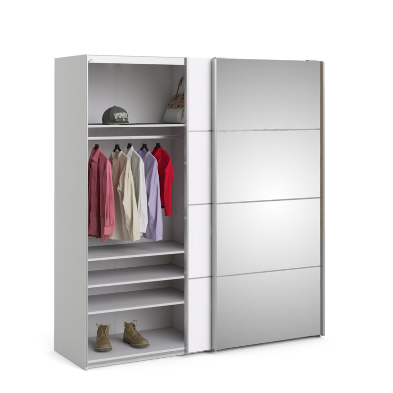 Biegel Manufactured Wood Wardrobe, White
