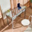 Bureau de coiffeuse à maquillage en miroir