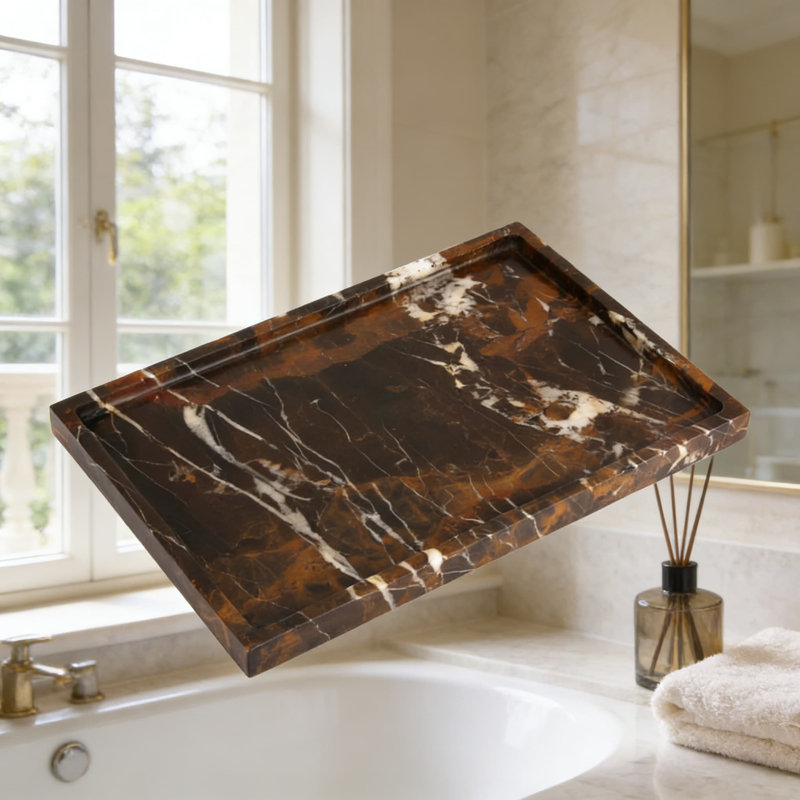 Plateau de meuble-lavabo en marbre Natural