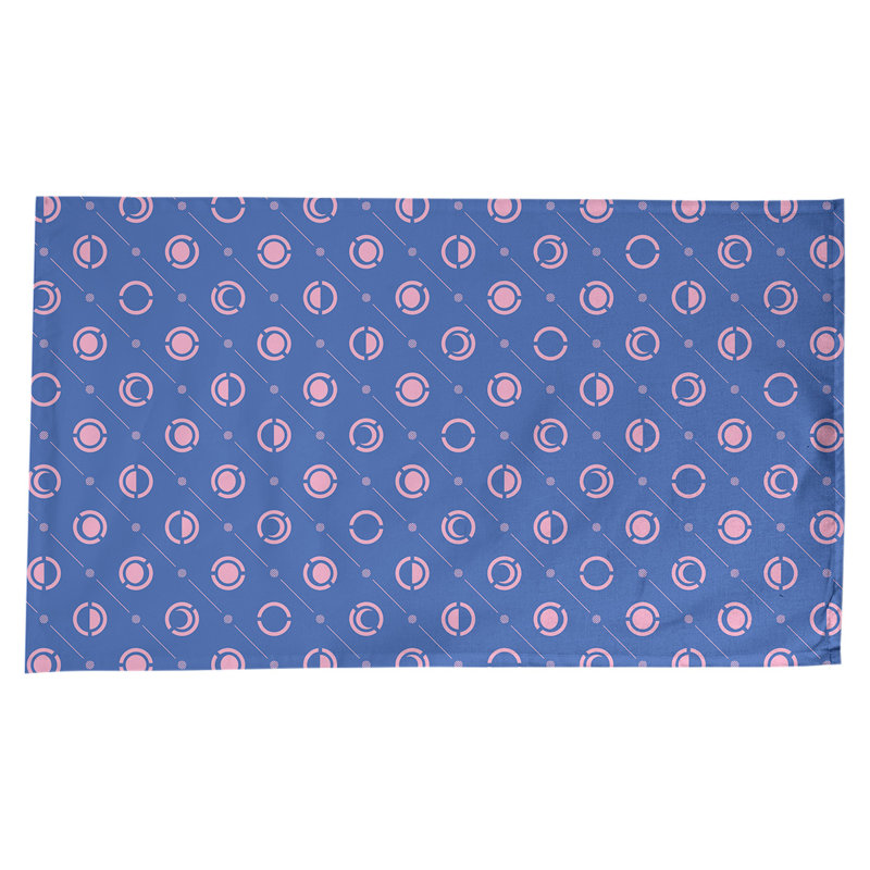 Classic Moon Phases Tablecloth, Blue/Pink
