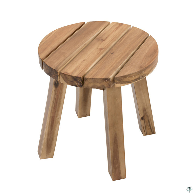 Round Side Table, Solid Wood