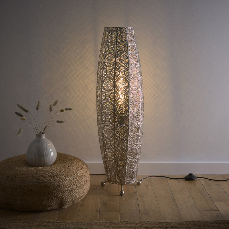 Ashlynn 85cm Satin Column Floor Lamp