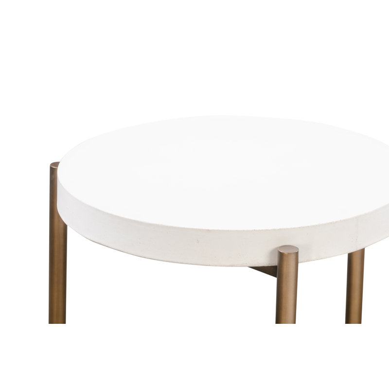 Peleg Concrete Top End Table