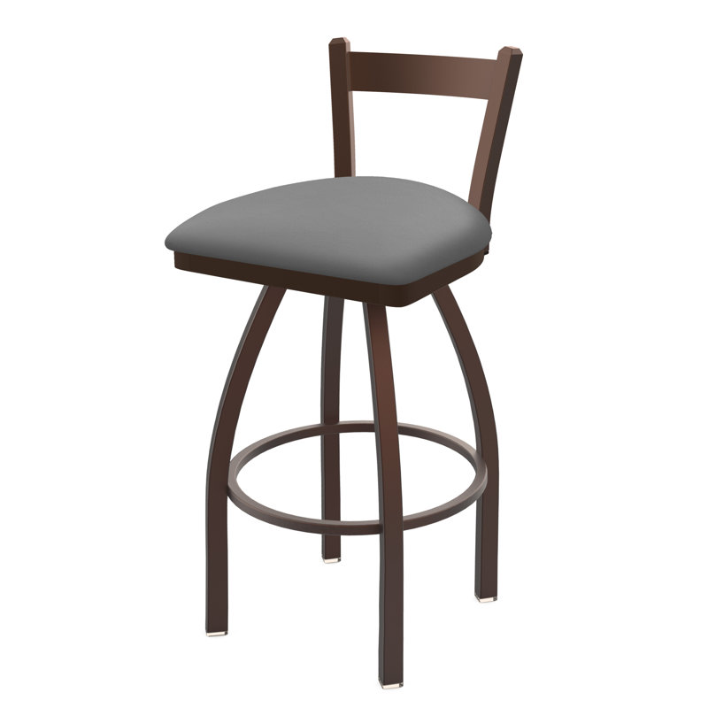 Tabouret de bar 821 Catalina, Gris Canter Folkstone, Bronze, Tabouret de bar (assise de 30 po de hauteur)
