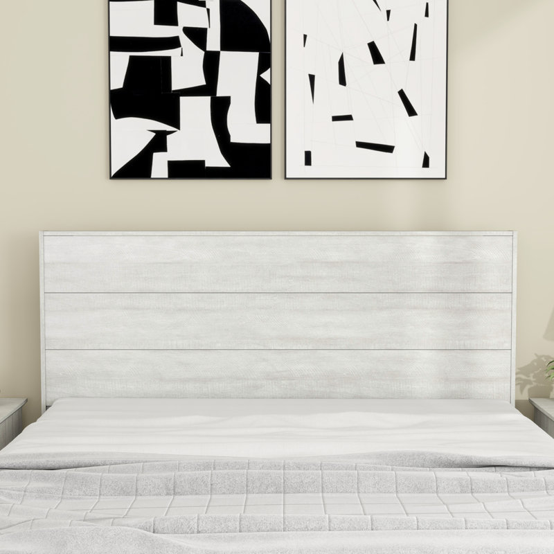 Allyannah Transitional Full Queen Headboard, White