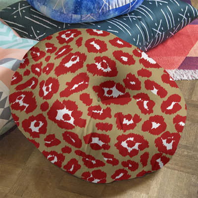 Housse et insert de coussin touffeté rond