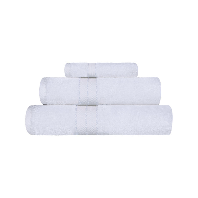 Ensemble de serviettes 3 pièces Josann, Blanc