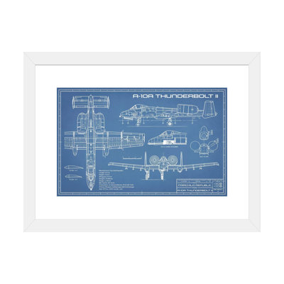 " A-10 Thunderbolt II [Warthog] Airplane Blueprint " by Action Blueprints