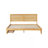 Bed with Rattan Headboard, Two Storage Drawers, Rubber Wood Bed with Enhanced Support Salts and Feet-561160252-561160386